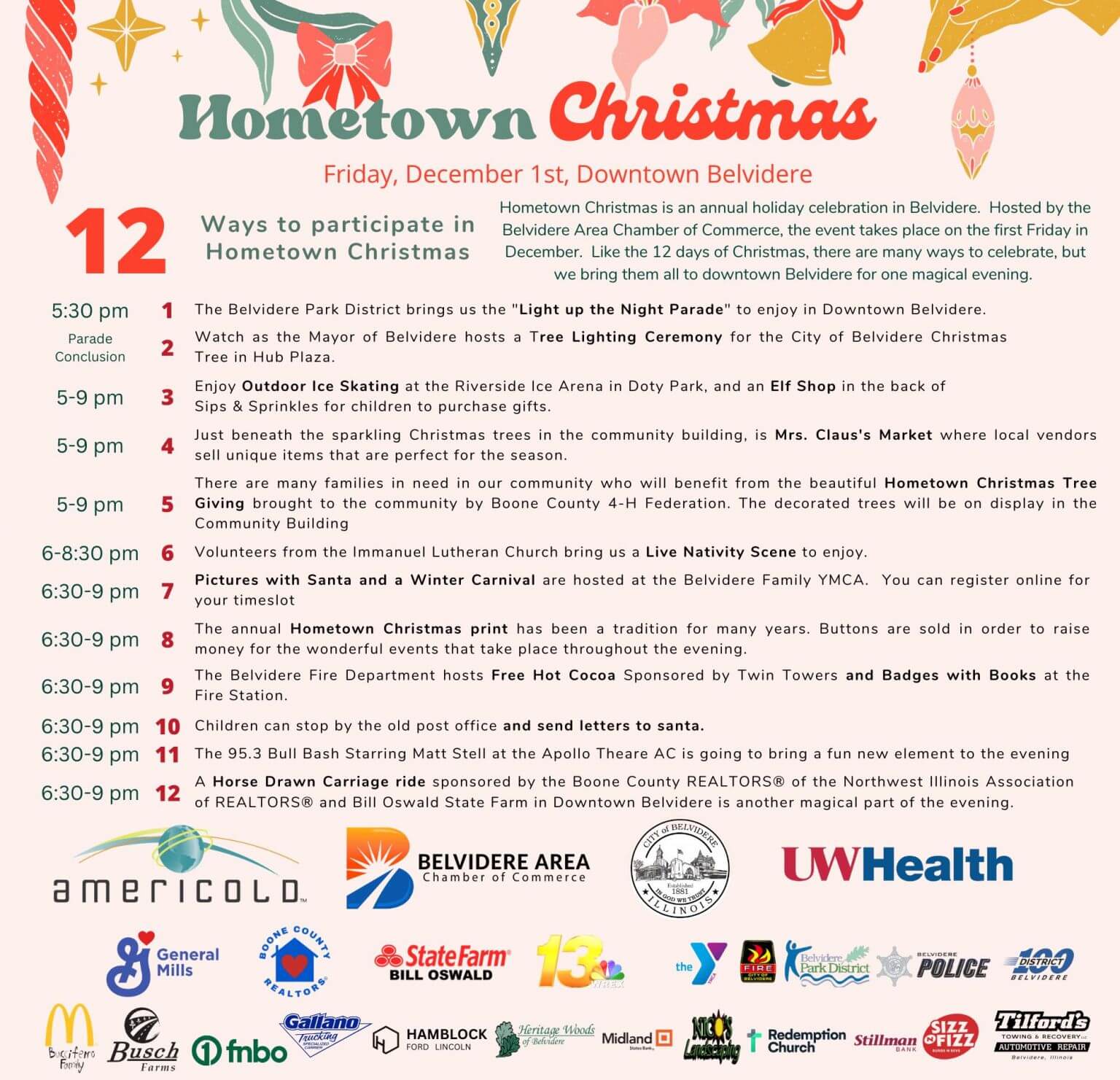 Hometown Christmas Belvidere Chamber of Commerce